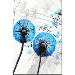 100 70cm Obraz płótno Dmuchawce błękicie płótno rama
