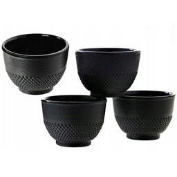 Czarki żeliwne filiżanki Do Herbaty komplet 4szt
