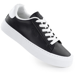 Trampki niskie na platformie ekoskóra czarne Big Star