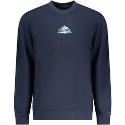 TOMMY HILFIGER MĘSKA NIEBIESKA BLUZA Z ROZPIĘCIEM