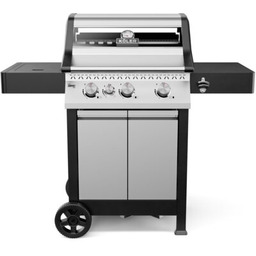 KOLER Grill ogrodowy gazowy Krone Compact Srebrny 15.5