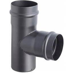 Trójnik czarny do pelletu z uszczelką TR080/90-CZ1,2P