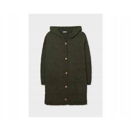 Mayoral 7357 Długi Sweterek Kaptur Frędzle r.157