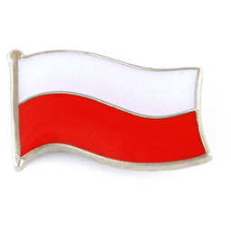 Flaga Polska mała - przypinka