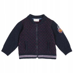 Sweter Chicco dziecięcy zasuwany cardigan wełniany r. 12m/74cm
