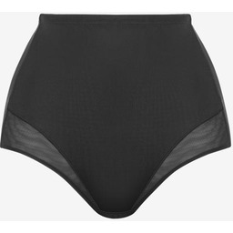 Figi damskie modelujące czarne z wysokim stanem New