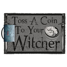 PYRAMID Wycieraczka Wiedźmin (Toss A Coin) Szaro-czarny 40