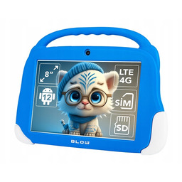 Blow Tablet KIDSTAB8 4G 4/64GB Niebieskie Etui
