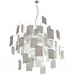 Lampa Wisząca Ingo Maurer, Zettel''z 5, ściemnialny, biały,