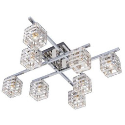 Plafon 8-płomienny Cube chrom