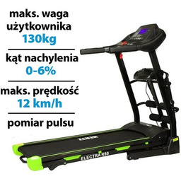 HERTZ FITNESS Bieżnia elektryczna Electra R80 1470W 12km/h