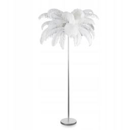 Lampa podłogowa EuroFirany białe pióra Feri 1 180