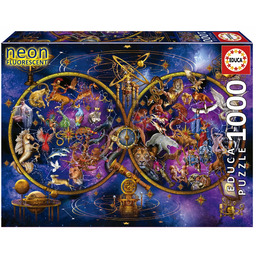 Educa Puzzle 1000 Konstelacje fluorescencyjne. Educa
