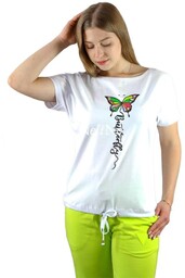 Bluzka z wiazaniem w motylki Ingri L/XL