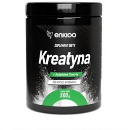 Kreatyna monohydrat z dodatkiem tauryny, proszek, 500g