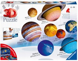 Puzzle 3D Solar System 8 Planet 522 el.