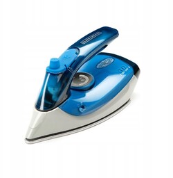 Żelazko turystyczne Black+Decker BXIR1000E (1000W; niebiesko-srebrny)