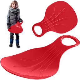 Ślizg z tworzywa sztucznego jabłuszko, czerwony