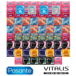Christmas Package of Warming, Cooling and Glowing Condoms