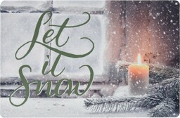 Wycieraczka Let it snow, 38 x 58 cm