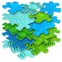Promo Mata Podłogowa Sensoryczna Basic Set Blue/Green 11