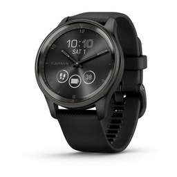 Garmin Vivomove Trend Black zegarek sportowy smartwatch czarny