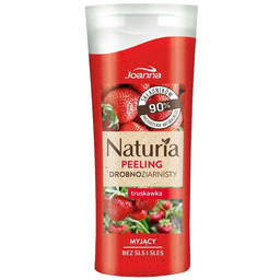 JOANNA_Naturia drobnoziarnisty myjący peeling do ciała Truskawka 100g