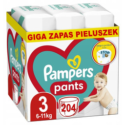 Pampers Pants 3 Rozmiar Pieluchomajtki Dla Dzieci 6-11kg
