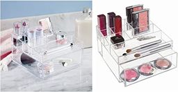 iDesign 37360EU Clarity organizer na kosmetyki z szufladą,