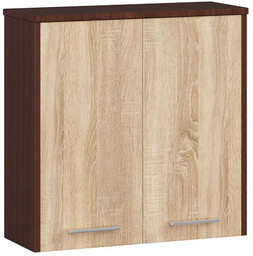 Elior Wisząca szafka łazienkowa wenge + dąb sonoma