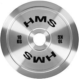 Talerz olimpijski stalowy kalibrowany TOS100 10 kg HMS