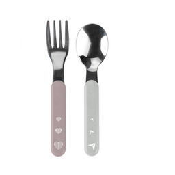 BabyOno Sztućce dla dzieci ze stali szlachetnej