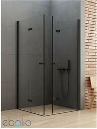Kabina kwadratowa 80x80 D-0234A/D-0238A New Soleo Black New