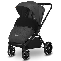 LIONELO Wózek dziecięcy Mika 3w1 Grafitowo-szary