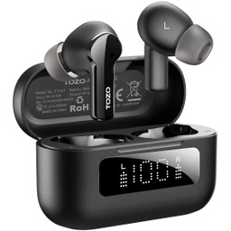 Tozo AeroSound2 Dokanałowe Bluetooth 5.3 Czarny Słuchawki bezprzewodowe