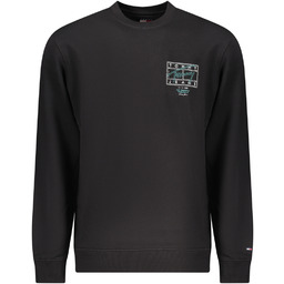 TOMMY HILFIGER MĘSKA CZARNA BLUZA Z ROZPIĘCIEM