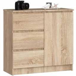 Komoda szafka K80 Jerry 1D3S dąb sonoma Akd