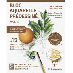 Blok ze szkicami do akwareli Botanika