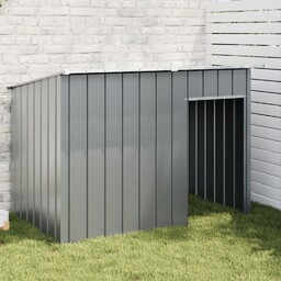 vidaXL Buda dla psa, z dachem, antracytowa, 153x91x110