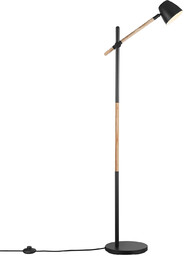 Regulowana lampa podłogowa Theo 2112654003 Nordlux drewniana czarna