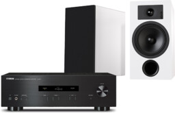 Yamaha A-S201 (czarny) + Tesi 3 (biały)