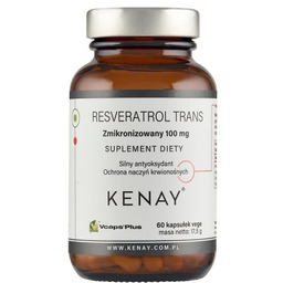 KENAY Resweratrol trans - zmikronizowany 100 mg, 60