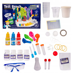 Laboratorium Małego Chemika XXXL – Eksperymenty, Fartuch, Okulary