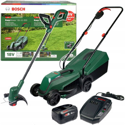 Zestaw kosiarka i podkaszarka akumulatorowa Bosch 18 V