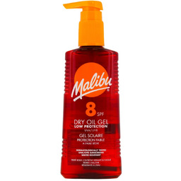 Malibu, Dry Oil Gel SPF8, Żel Brązujący
