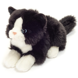 Maskotka Kotek Czarno-biały leżący 20 cm Teddy Hermann
