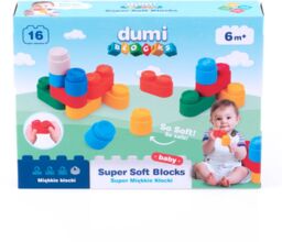 Dumel Blocks, super miękkie klocki, od 6 miesiąca,