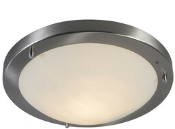 QAZQA Nowoczesny plafon stal 31cm IP44 - Yuma