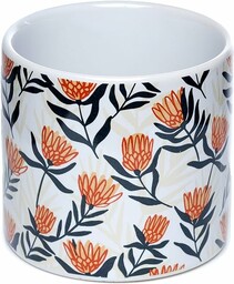 Ceramiczny wazon wewnętrzny - protea - kwiatowy sen