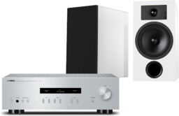 Yamaha A-S201 (srebrny) + Tesi 3 (biały)